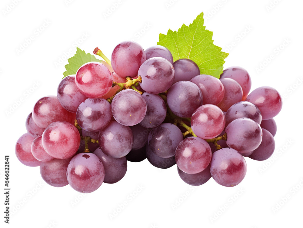 Fototapeta premium red grapes isolated on white