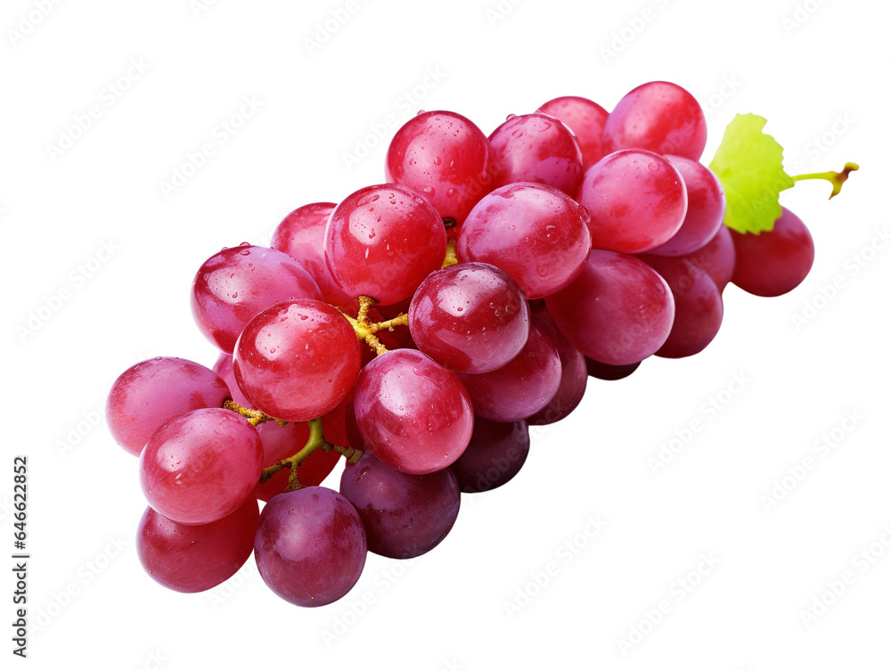 red grapes isolated on white red grapes isolated on white