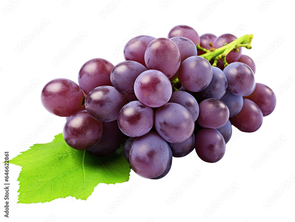 Fototapeta premium red grapes isolated on white