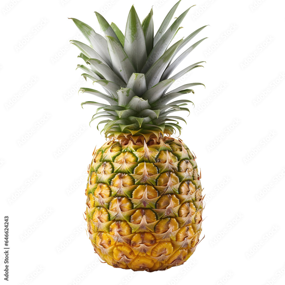 Fototapeta premium pineapple isolated on white