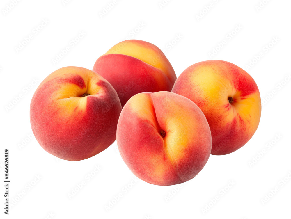 peaches isolated on white background peaches isolated on white background