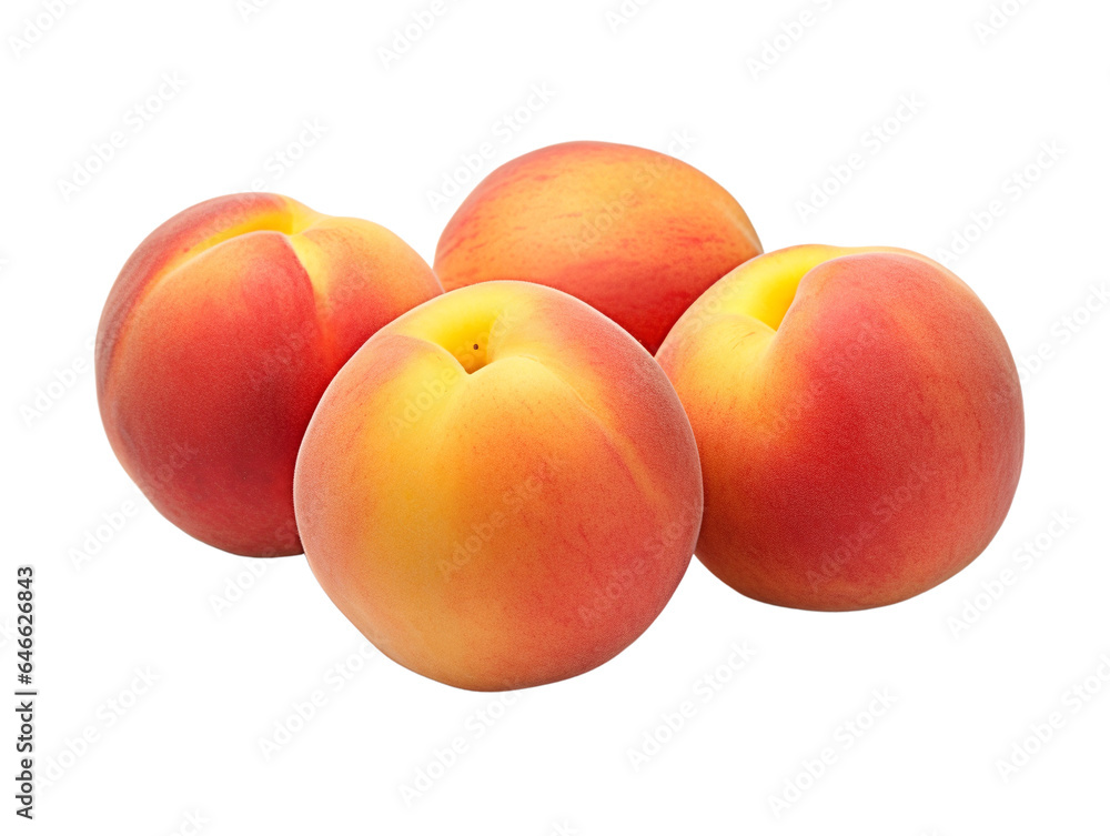 peaches isolated on white background peaches isolated on white background