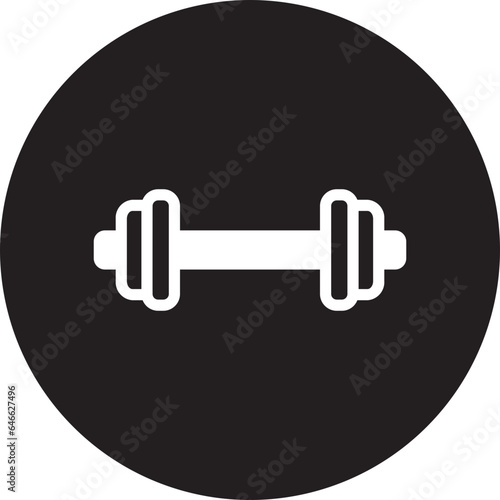 barbell glyph icon