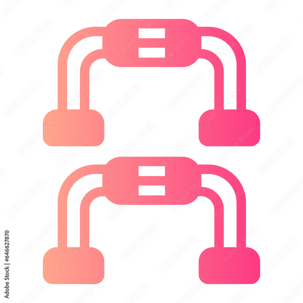 push up gradient icon push up gradient icon