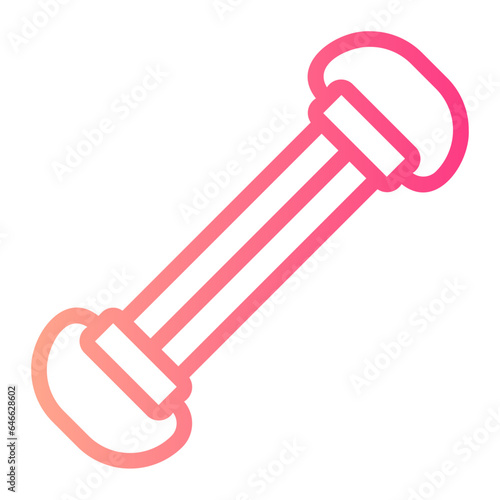 chest expander gradient icon