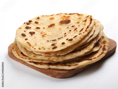 Roti is a type of unleavened flatbread that is a staple in many South Asian and Indian cuisines.