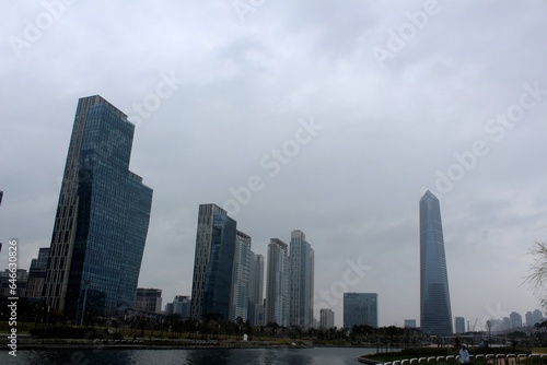 Seoul – April 17, 2016:  Songdo Central Park is a public park in the Songdo district of Incheon, South Korea. The park is the centerpiece of Songdo IBD's green space plan, inspired by New York City's  © mstfammar