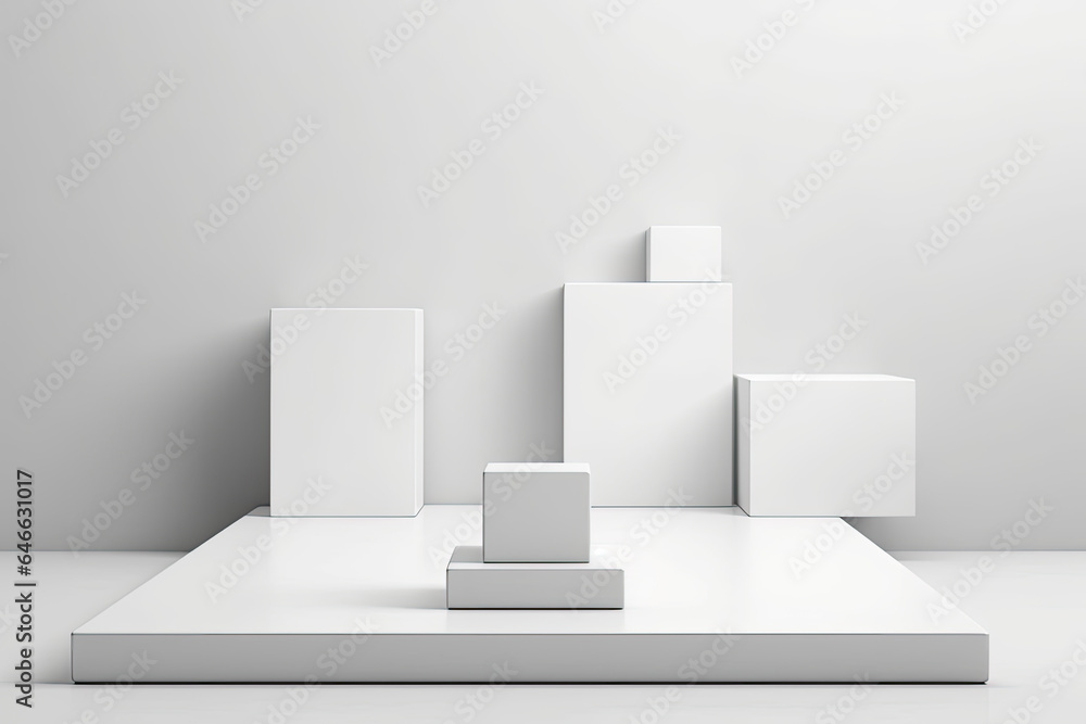 Display Mockup Podium of A white marble arch with a stone arch in the center Display Mockup Podium of A white marble arch with a stone arch in the center