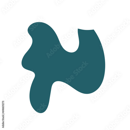 Blue abstract shapes vector 