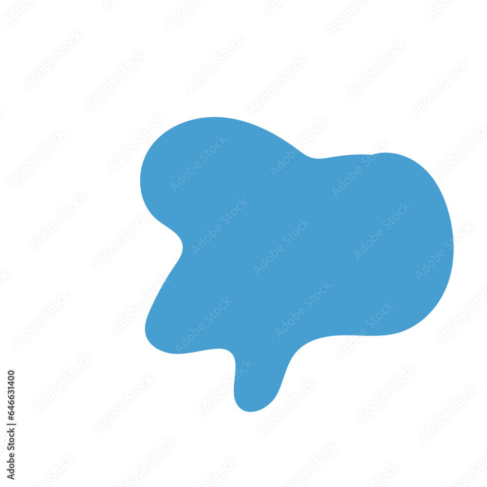 Blue abstract shapes vector 