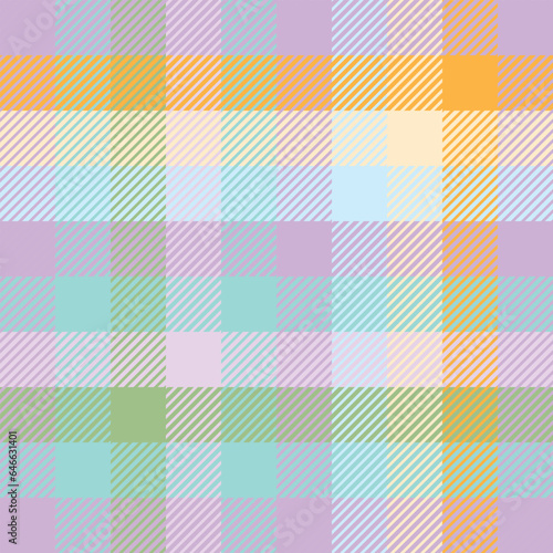 Geometric vector pattern. Colorful plaid plaid pink, blue color for gift paper, textiles. For design, packaging.