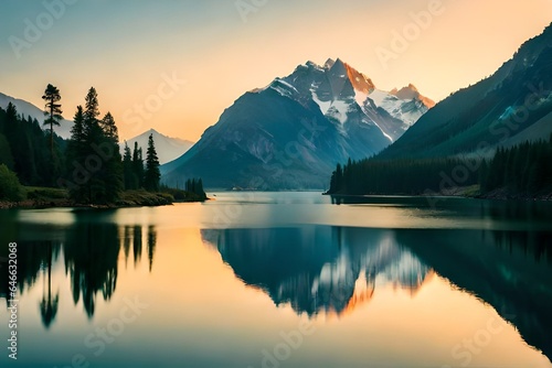 Snap the tranquility of an isolated lake. 