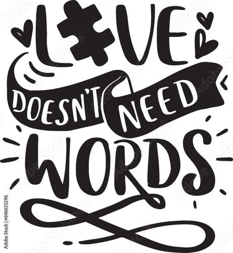 Autism quotes design lettering vector