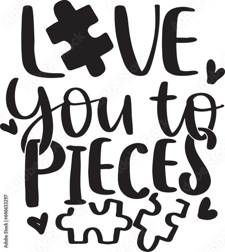 Autism quotes design lettering vector