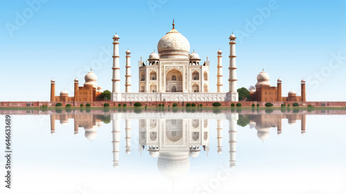 Taj Mahal on white background © Venka