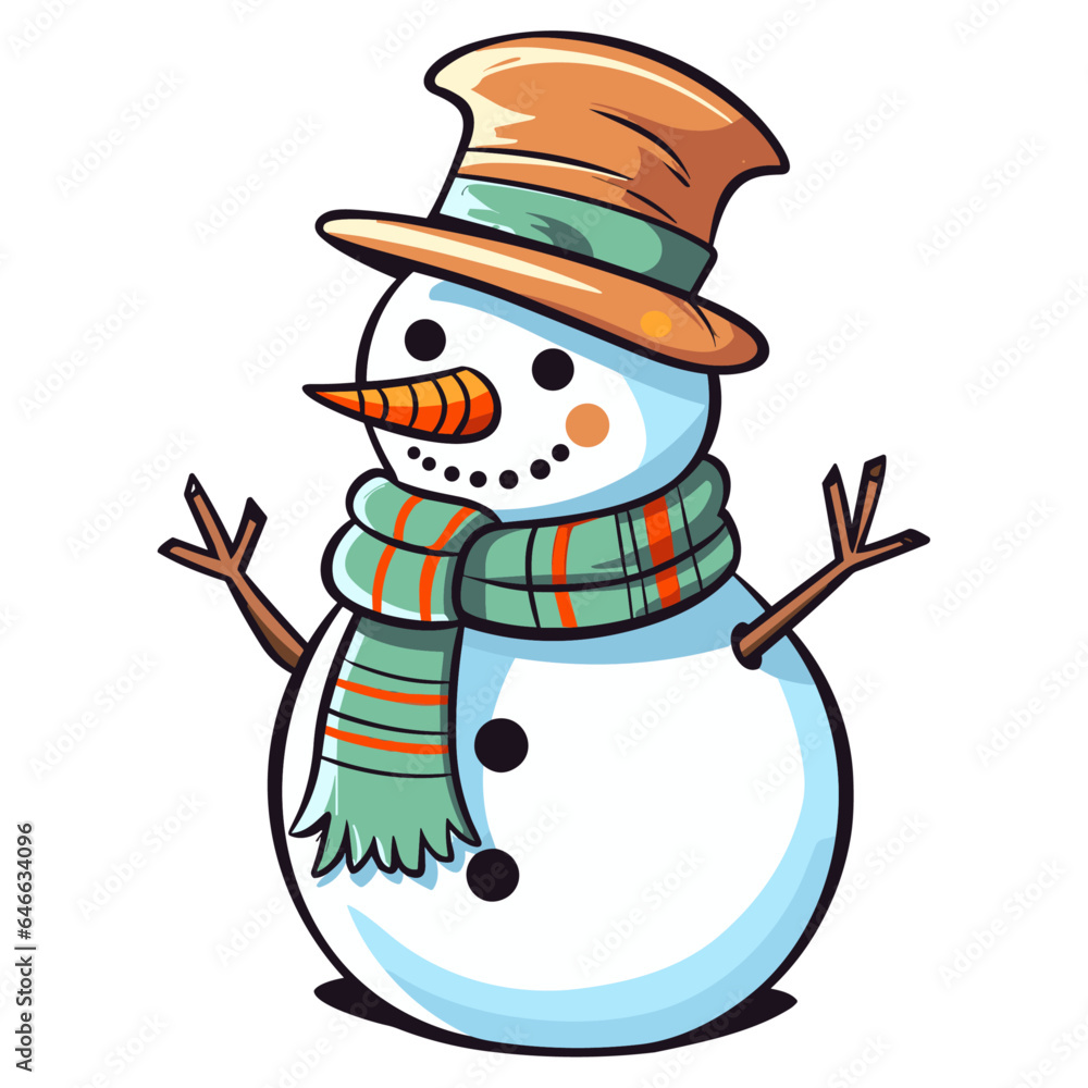 Snowman vector illustration Snowman vector illustration