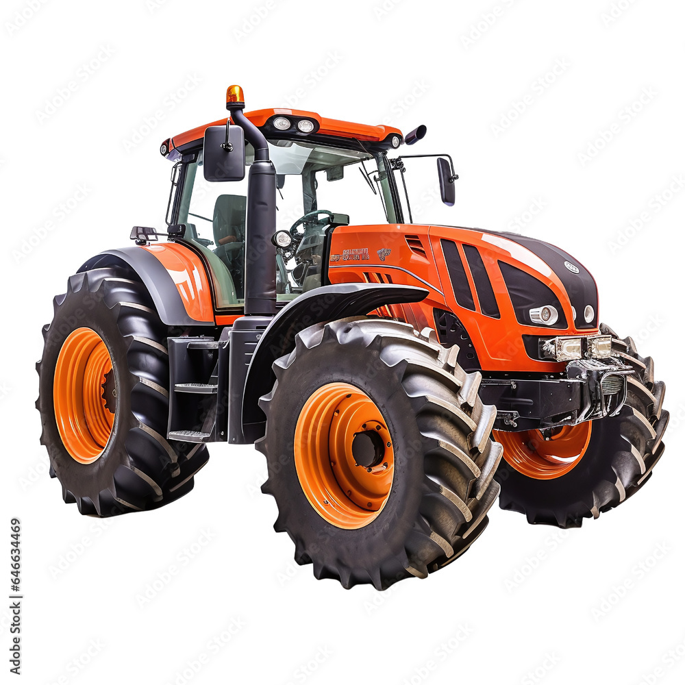 Obraz premium tractor isolated on white