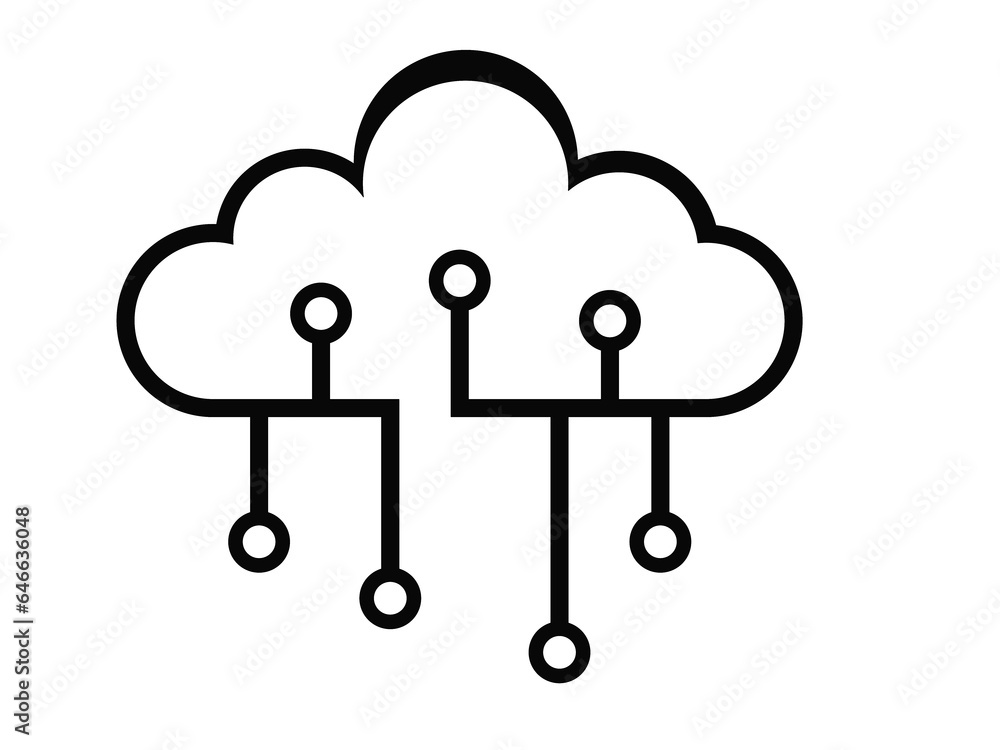Internet of things icon vector.cloud computing technology line style icon vector illustration design, designed for web and app Internet of things icon vector.cloud computing technology line style icon vector illustration design, designed for web and app