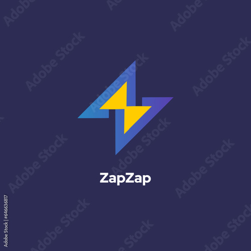 ZapZap - Zap, lighting, electricity, energy or thunder logo design concepts template