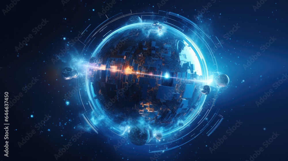 Stars, planets, fantasy landscapes of the future. Futuristic space sci-fi abstract background Sci-fi landscape with planets, neon lights, cool planets, 3D render. Stars, planets, fantasy landscapes of the future. Futuristic space sci-fi abstract background Sci-fi landscape with planets, neon lights, cool planets, 3D render.