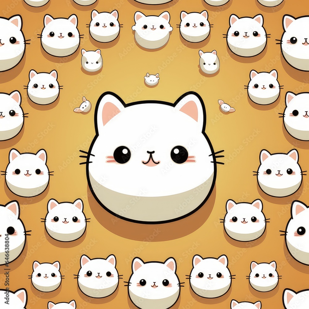 Cat cartoon background Cat cartoon background
