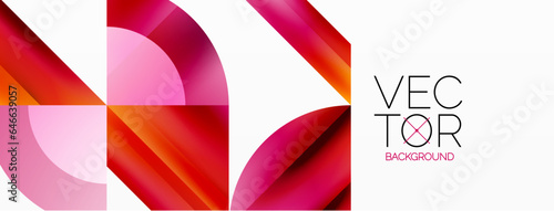 Minimalist marvel - squares and circles unite in harmonious geometry. Muted tones weave serene backdrop where structured tiles form dance of timeless elegance, epitomizing modern simplicity