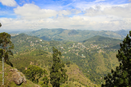 Sri Lanka landscapes nature background. Ella, Sri Lanka, Ella rock