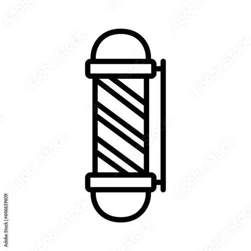 barber pole icon design vector template