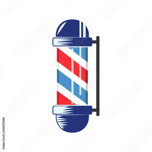 barber pole icon design vector template