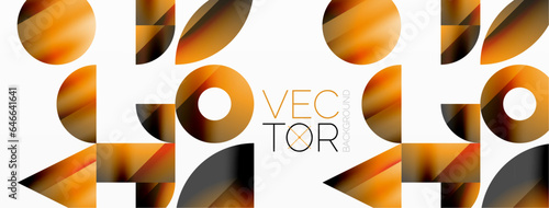 Geometric minimalism with triangles and circles. Blend of basic shapes creating serene, visually pleasing compositions. Wallpaper, banner, background, landing page, wall art, invitation, prints