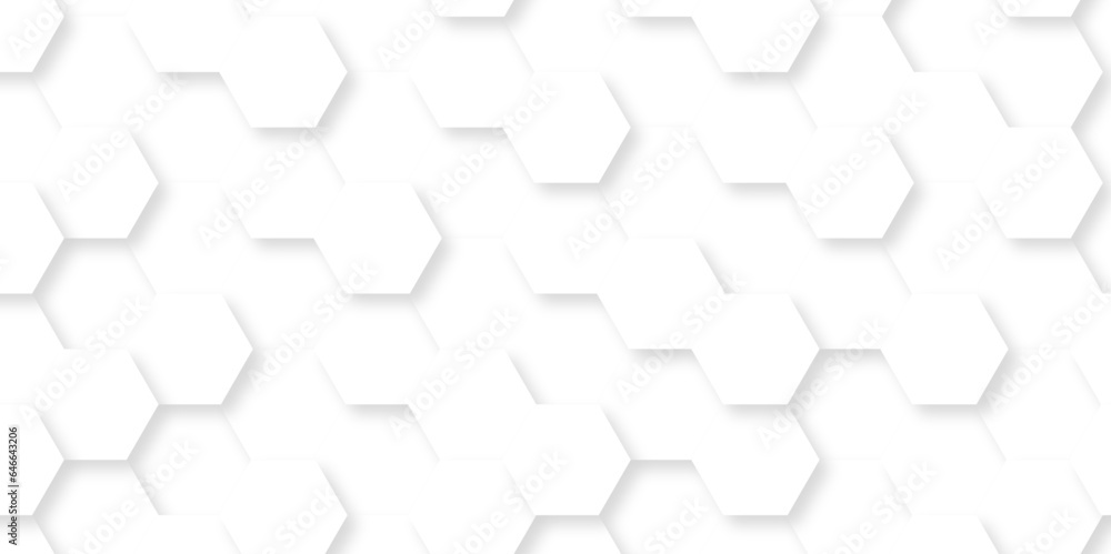 Abstract 3d hexagons white Hexagonal Background. Luxury White Pattern. Vector Illustration. 3D Futuristic abstract honeycomb mosaic white background. geometric mesh cell texture. Abstract 3d hexagons white Hexagonal Background. Luxury White Pattern. Vector Illustration. 3D Futuristic abstract honeycomb mosaic white background. geometric mesh cell texture.
