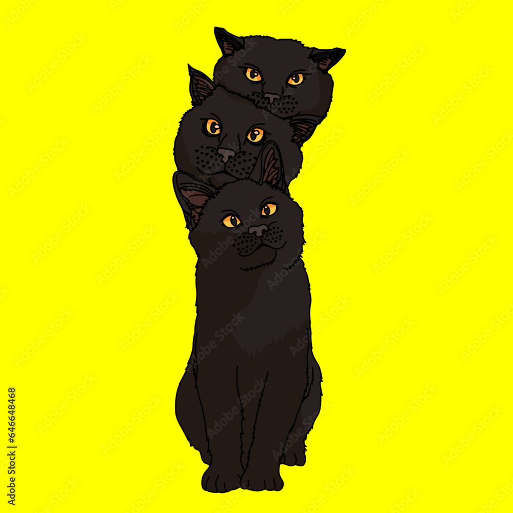 Obraz premium 黒猫(Black cat)(ai)