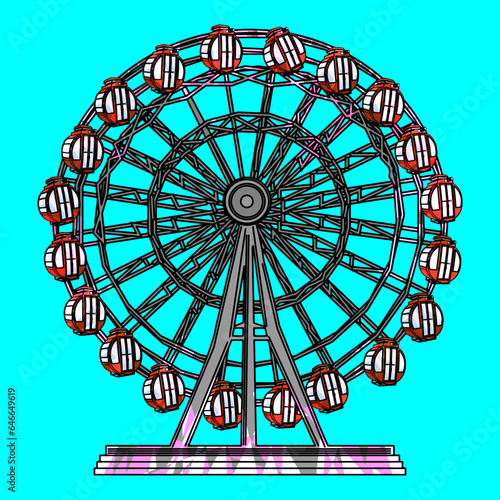 観覧車（Ferris wheel）(ai)
