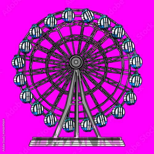 観覧車（Ferris wheel）(ai)