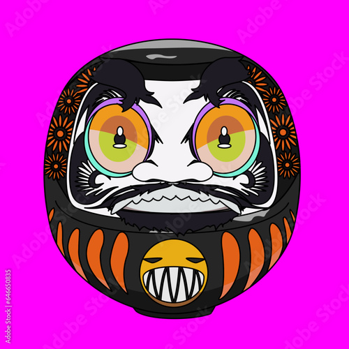 カラフルだるま（colorful Daruma）(ai)