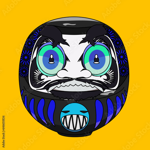 カラフルだるま（colorful Daruma）(ai)