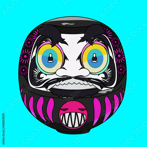 カラフルだるま（colorful Daruma）(ai)
