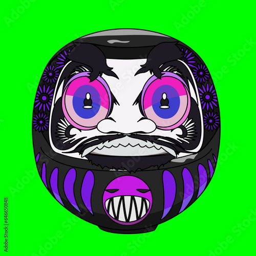 カラフルだるま（colorful Daruma）(ai)