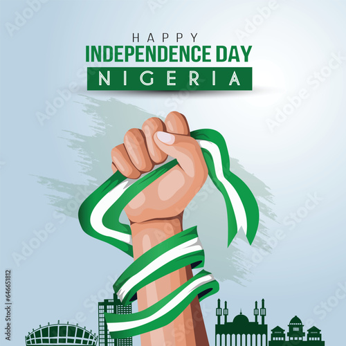 happy independence day india.15th August background. vector illustration designhappy independence day Nigeria.1st October background. vector illustration design