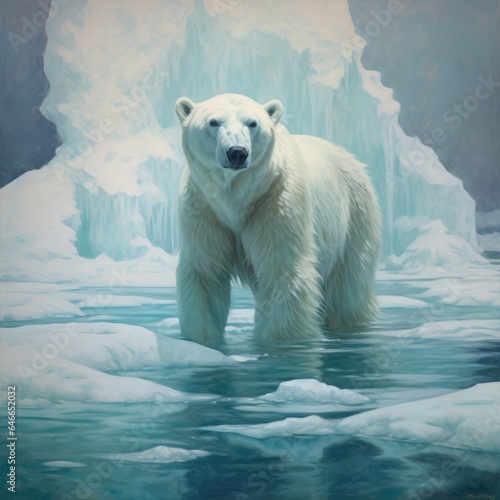Polar bear (Ursus maritimus) on the ice