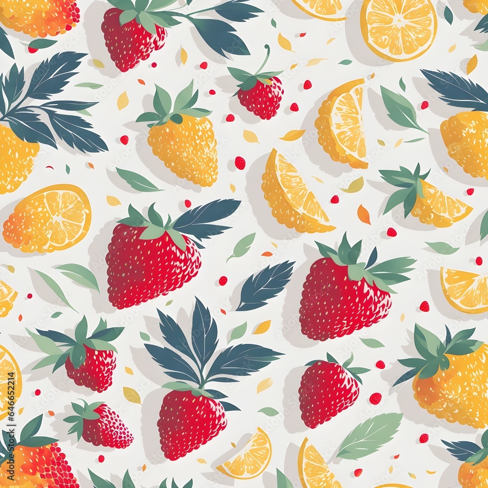 seamless pattern with fruits seamless pattern with fruits