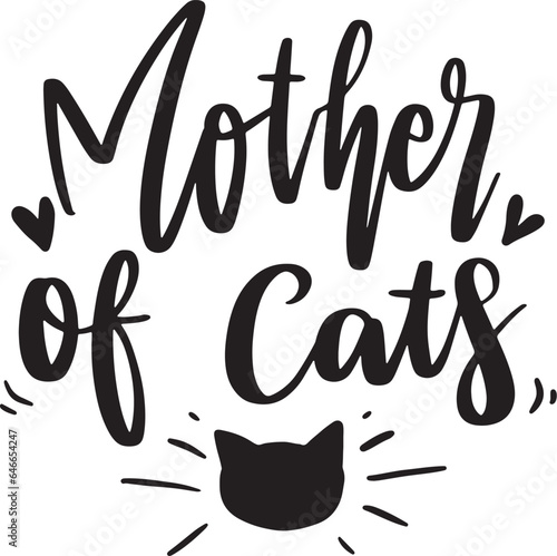 inspirational lettering isolated on white background with paws. Cat lovers quote for prints, textile, cards,mugs etc. Kitty person quote. Vector illustration.
