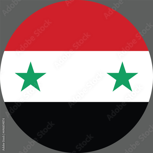 syria flag button