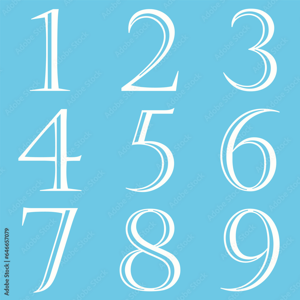 numbers and symbols