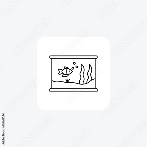 Aquariums Line Icon Travel And Tour Icon, Tourism Icon, Exploring World Icons