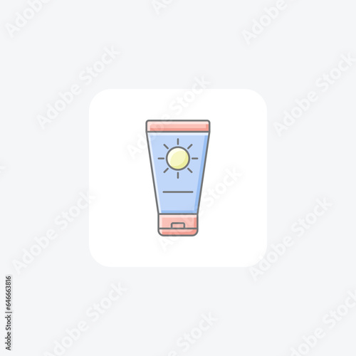 Travel Sun Cream Awesome Outline Icon Travel And Tour Icon, Tourism Icon, Exploring World Icons