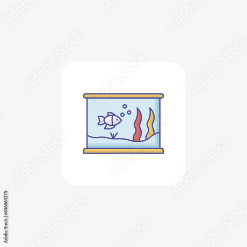 Aquariums Outline Fill Icon Travel And Tour Icon, Tourism Icon, Exploring World Icons