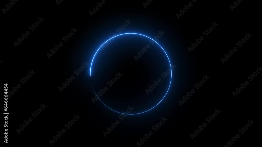 glowing neon circle animation glowing neon circle animation
