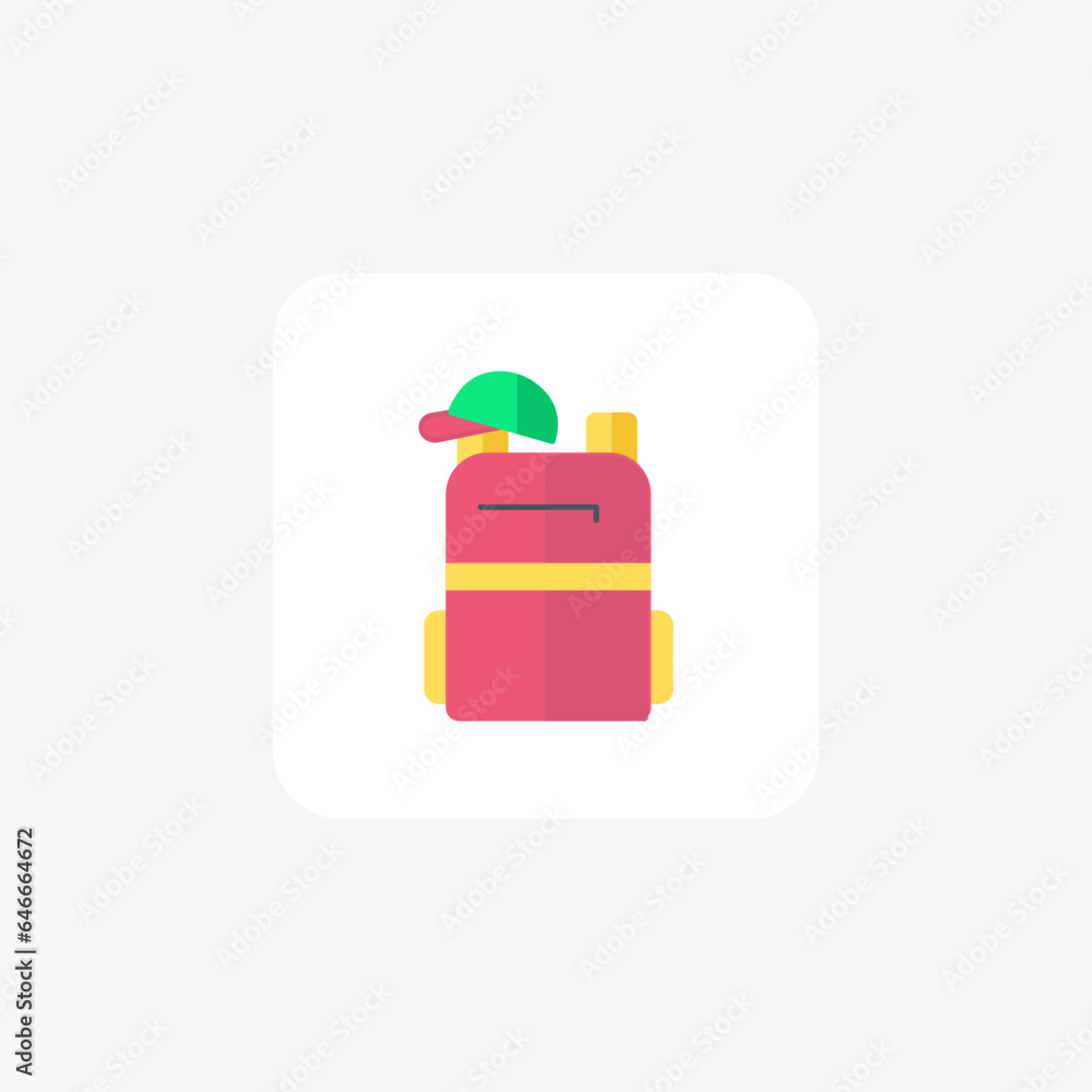Φωτογραφία Travel Accessories Flat Icon Travel And Tour Icon, Tourism Icon, Exploring World