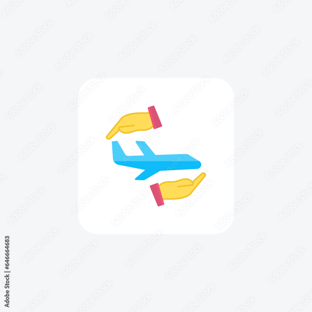 Travel Safety Flat Icon Travel And Tour Icon, Tourism Icon, Exploring World Icons Travel Safety Flat Icon Travel And Tour Icon, Tourism Icon, Exploring World Icons